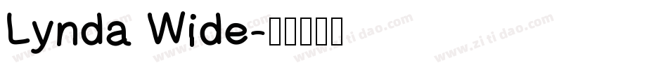 Lynda Wide字体转换
